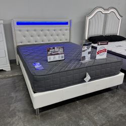 New Queen Bed Frame With Mattress