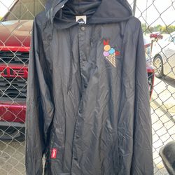 Cookies SF x Gucci Mane 2012 Wizop Jacket XXL Black Snap Hooded Windbreaker