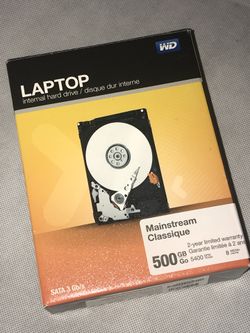 New Western Digital Mainstream Classique 500 GB,Internal Hard Drive LAPTOP