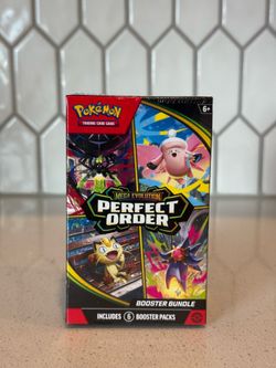 Pokemon Mega Evolution Perfect Order Booster Bundle 6 Factory Sealed