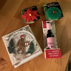 New Bottle Stoppers, Wine Opener, And Ornament