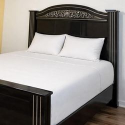 Queen bed frame from Ashley.. mattress also included 200$