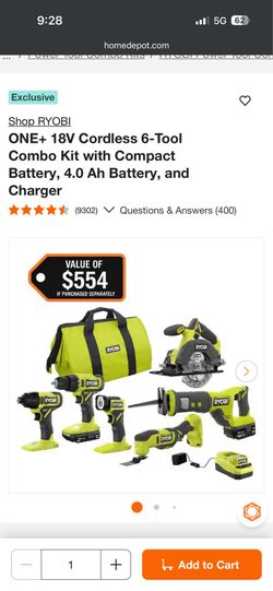 BRAND NEW RYOBI Tool set-never used