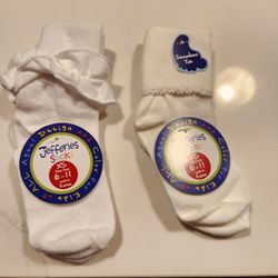 NWT Toddler Dress Socks by Jefferies Socks, WHITE, sz. Xs 6-11