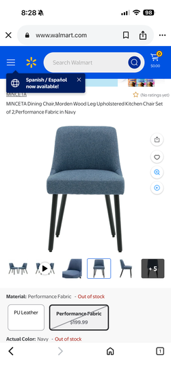 Set of 6 upholstered Chairs