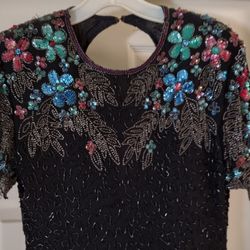 Vintage Beaded Sequin Dress 