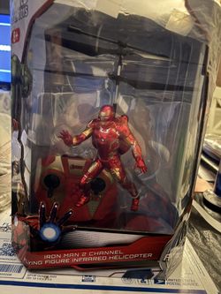 BRAND NEW Marvel Avengers Iron Man 2 Channel Flying Figure Infrared Helicopter