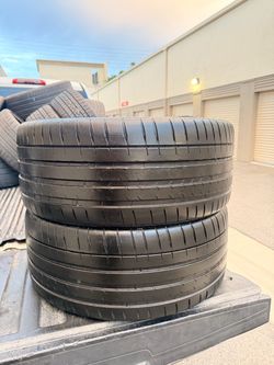 245/35/21 Michelin Pilot sport 4s 70-80% tread (2)