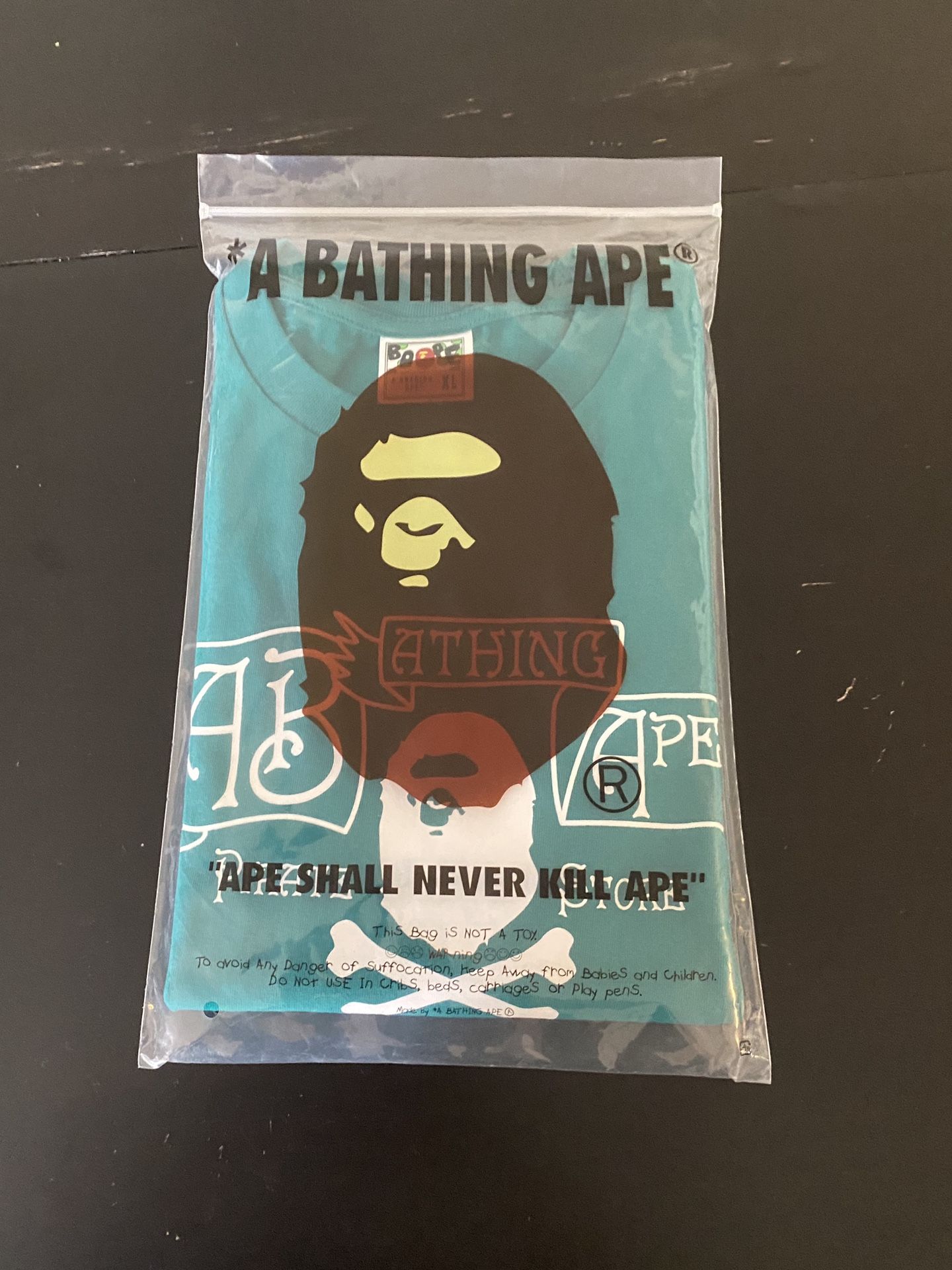 Bape pirate teal tee