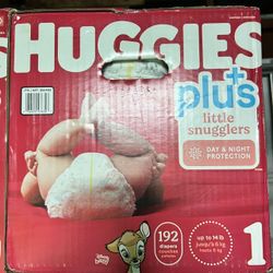 Huggies Diapers 1-3 Sizes