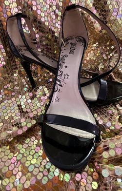 Sexy Black Open Toe Ankle Strap Women’s Heel