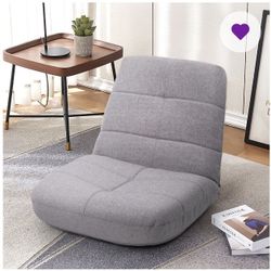 Adjustable 5-positions Padded Floor Gaming Chair With Back Support