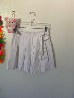 Hesperus White Skirt With Buckle