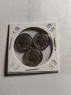3) 1965 Liberty Dimes For Sale