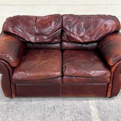 Vintage Leather Robinson and Robinson Loveseat