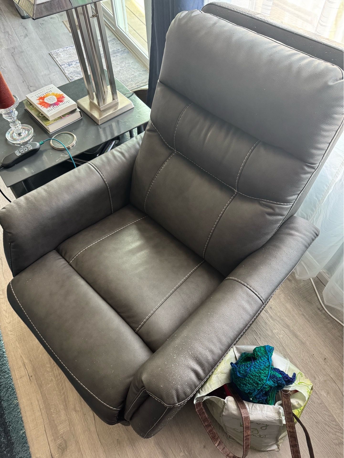 Leather Power Recliner