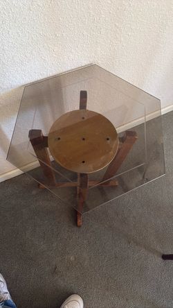Small glass table