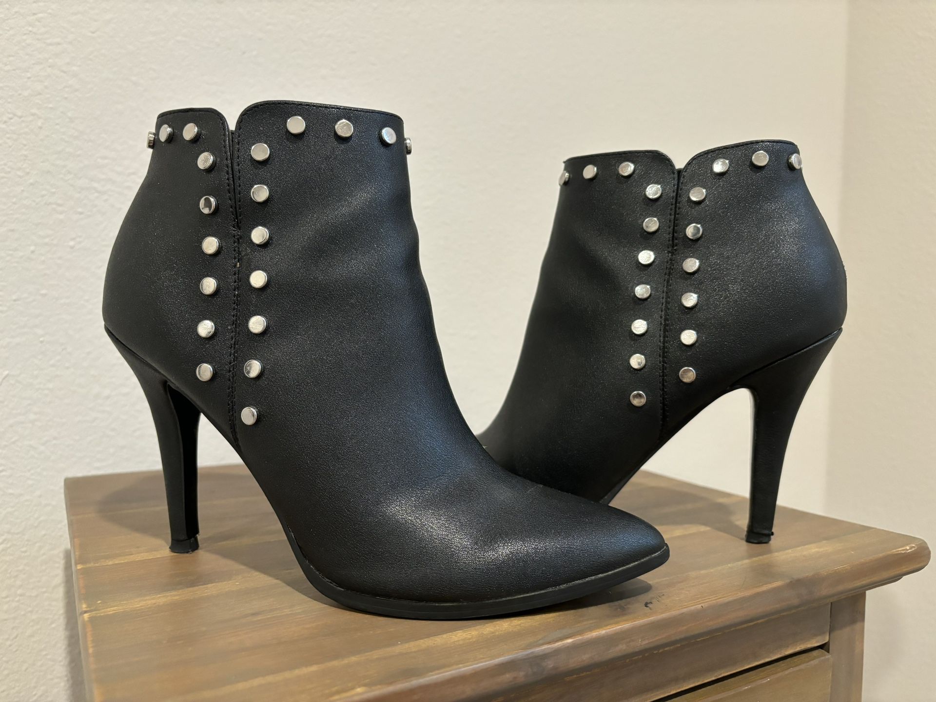 Studded Black Boots