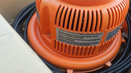 Orange Electric jumper Blower Fan