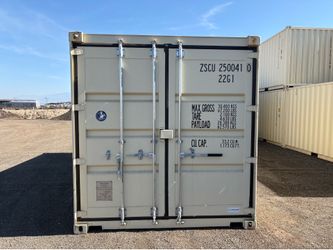 DAMAGED 20 FOOT NEW 1-TRIP CONTAINER STD SHED,STORAGE,SHIPPING,CONEX