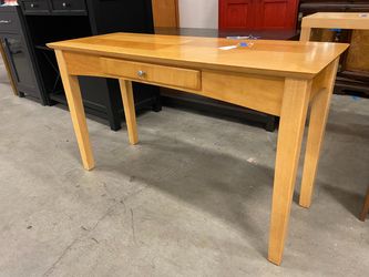 Light Wood Console Table with Drawer