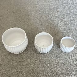 Brand New Planter Set, 3 Pcs