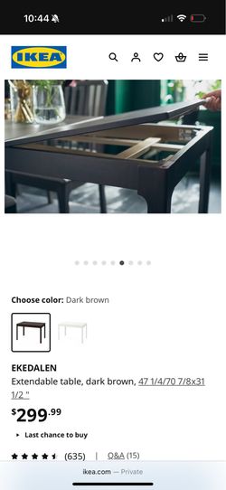 Ikea Dining table with chairs and bench