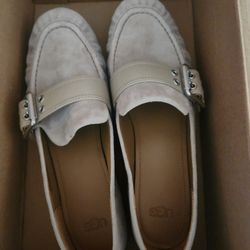 UGG Charlotte Buckle Loafers in suede. 
Size 10