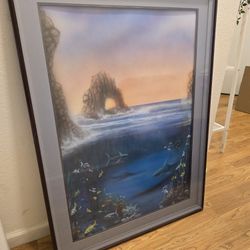 Hand Painted Ocean Scene