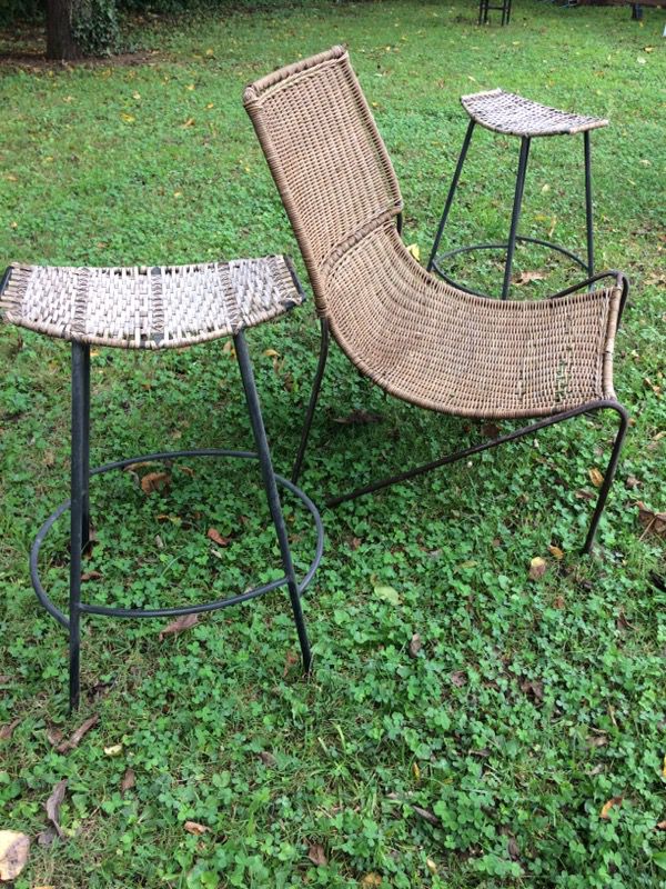 Route iron worker and rattan seating