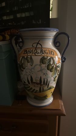 RARE BELLAGIO CASINO HOTEL LAS VEGAS VASE HAND PAINTED ITALY