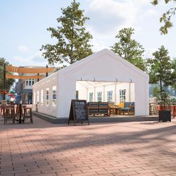 16x32 FT Party Tent with 3 Storage Bags & Removable Sidewalls, Outdoor Canopy Gazebo for Carport Camping Garden Wedding BBQ Commercial