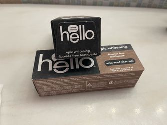 (2) Hello Fluoride Free Charcoal Toothpaste