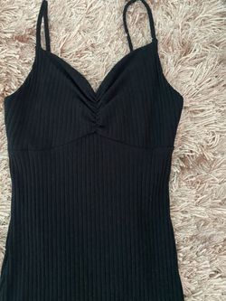 Black mini dress