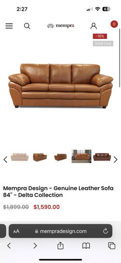 New Leather Couch Never Used 