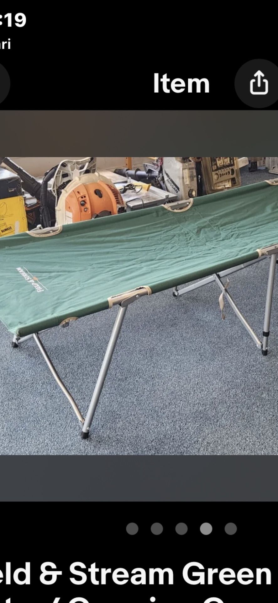 Field and stream cot hot sale