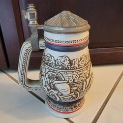 Avon Race Car Beer Stein