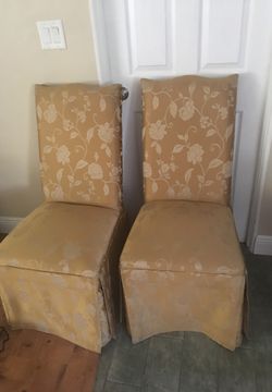 Dining room chairs good condition need tightening have some scratches on them need to sell