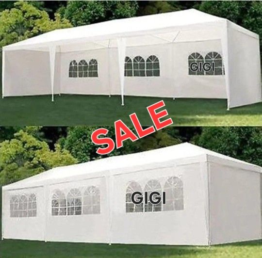 10x30 wedding party tent outdoor canopy tent with 8 side walls white FOR S@LE