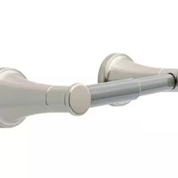 Delta Casara Wall Mount Spring-Loaded Toilet Paper Holder Bath Hardware Accessory in Brushed Nickel@J4-202