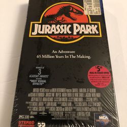 Jurassic Park VHS 1st Print MCA Universal 1993 New, Sealed, Studio Watermarks 🦖