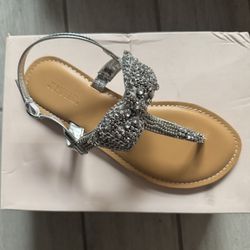 Women’s 9 Terena Silver Sandal NIB