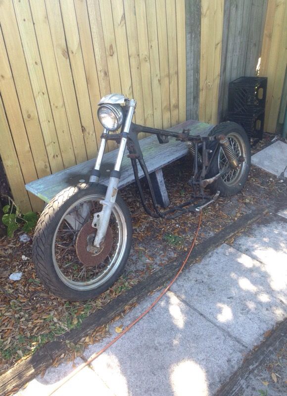 Harley Ironhead Sportster rolling frame
