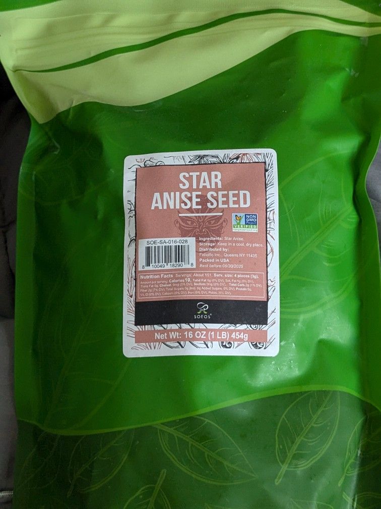 Soeos Star Anise Seeds 1 lb