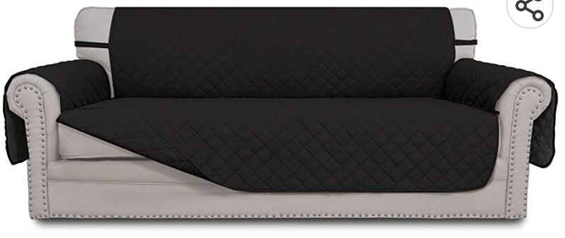 Reversible Sofa Cover-Black Color 