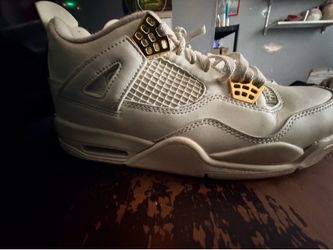 Jordan 4 white and gold
