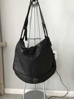 Black leather messenger bag/luggage