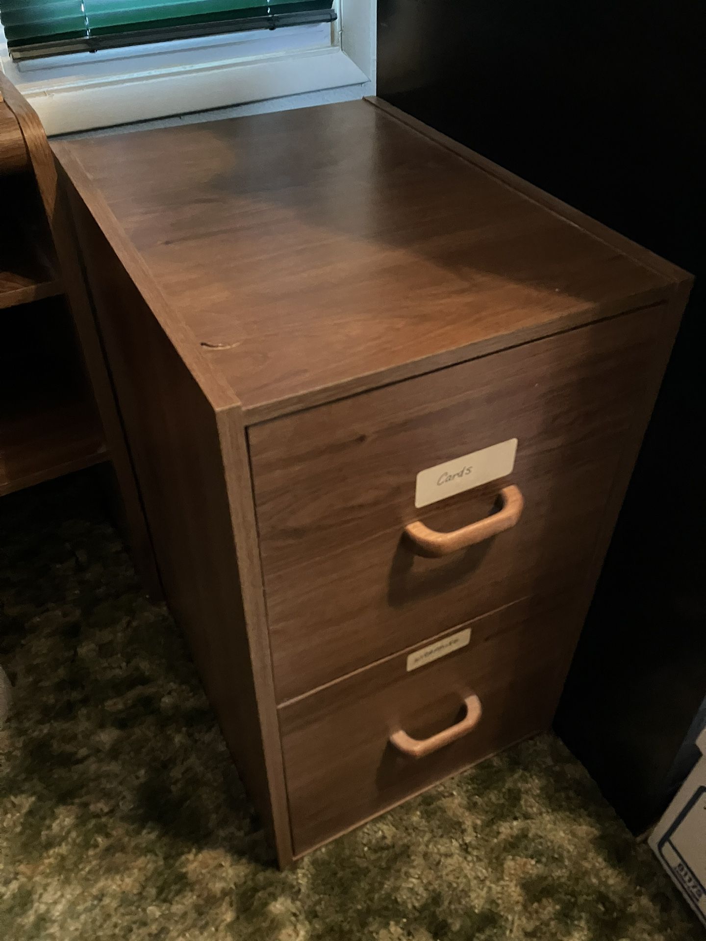 File Cabinet - 2 Drawer Wood Veneer