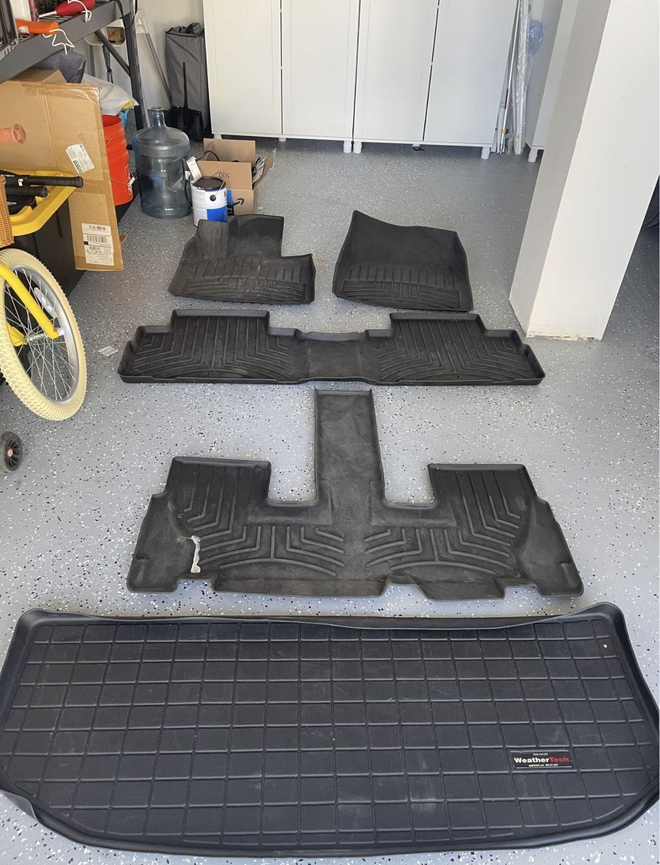 Weather tech all weather mats for Hyundai Palisade L 2020-2025