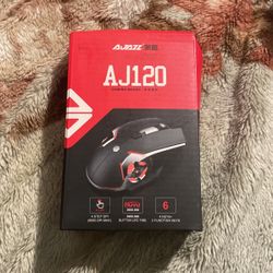 Light Blue Wired Mouse